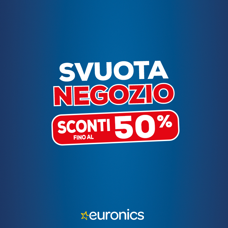 svuota negozio euronics